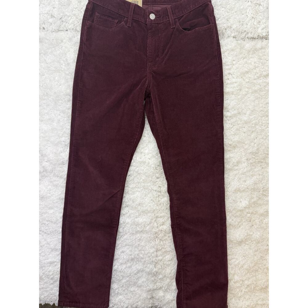 Levi’s Classic‎ Straight Cord Corduroy Jeans Womens Size 6 Burgundy